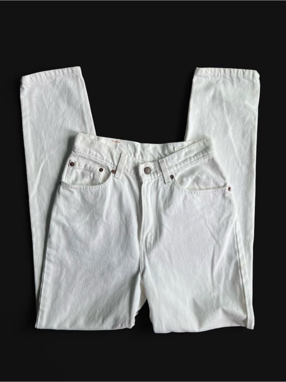 Vintage 1990’s Levi's white jeans junior’s size 5 s